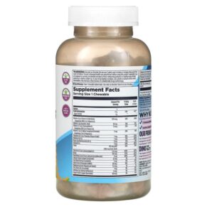 Thực phẩm bổ sung KAL Dinosaurs MultiSaurus Berry Grape & Orange 180 Chewables 021245134633