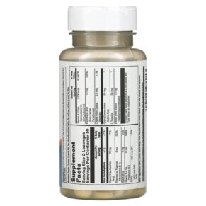 Thực phẩm bổ sung KAL GABA L-Theanine Stress B Mango Tangerine 100 Lozenges 021245276913