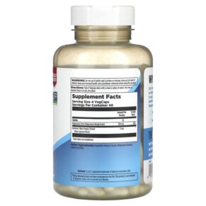 Thực phẩm bổ sung KAL High Absorption Magnesium Glycinate 350 160 VegCaps 021245390220