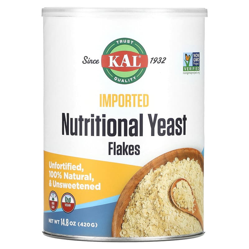 KAL Imported Nutritional Yeast Flakes 14.8 oz (420 g) 8 Thực phẩm chức năng KAL Imported Nutritional Yeast Flakes 14.8 oz (420 g) 021245382867