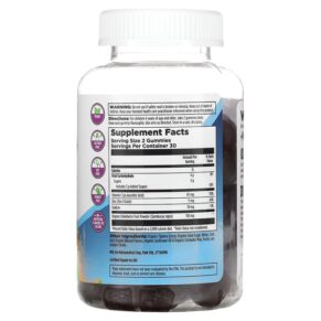 Thực phẩm bổ sung KAL Kids Jurassic Elderberry Gummies Berry 60 Gummies 021245412502