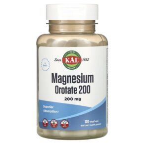 Thực phẩm chức năng KAL Magnesium Orotate 200 50 mg 120 Vegcaps 021245710608