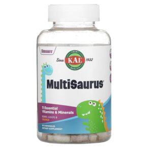 Thực phẩm chức năng KAL MultiSaurus Berry Grape & Orange 90 Chewables 021245134626