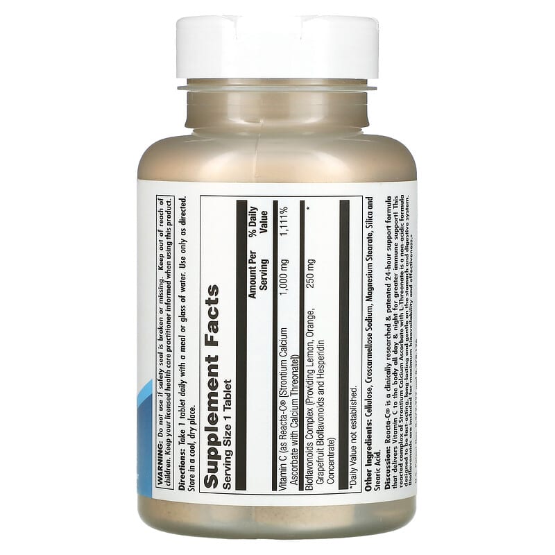 KAL Reacta-C 1.000 mg 60 Tablets 2 Thực phẩm bổ sung KAL Reacta-C 1.000 mg 60 Tablets 021245748809