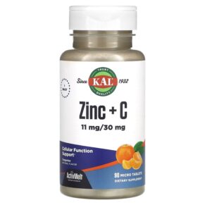 Thực phẩm chức năng KAL Zinc + C Tangerine 90 Micro Tablets 021245560999