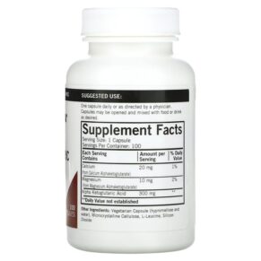 Thực phẩm bổ sung Kirkman Labs Alpha Ketoglutaric Acid 300 mg 100 Capsules 812325020744