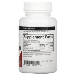 Thực phẩm bổ sung Kirkman Labs Alpha Lipoic Acid 50 mg 90 Capsules 812325020850