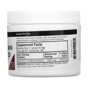 Thực phẩm bổ sung Kirkman Labs Methylcobalamin Concentrated Powder 2 oz (57 g) 812325020980