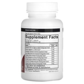 Thực phẩm bổ sung Kirkman Labs Mushroom Gut Health 60 Capsules 812325028450