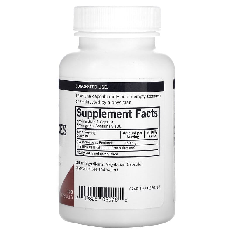 Kirkman Labs Saccharomyces Boulardii 100 Capsules 2 Thực phẩm bổ sung Kirkman Labs Saccharomyces Boulardii 100 Capsules 812325020768