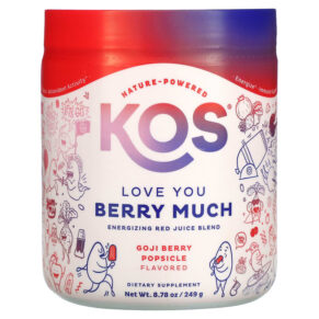 Thực phẩm chức năng KOS Love You Berry Much Energizing Red Juice Blend Goji Berry Popsicle 8.78 oz (249 g) 850000503670