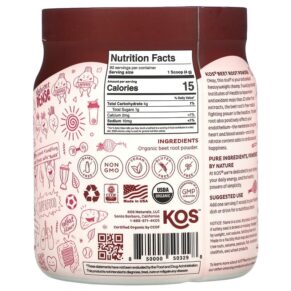 Thực phẩm bổ sung KOS Organic Beet Root Powder 12.7 oz (360 g) 850000503298