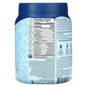 Thực phẩm bổ sung KOS Organic Plant Based Protein with Blue Spirulina + Immunity Blend Blueberry Muffin 1.3 lb (585 g) 850015510649