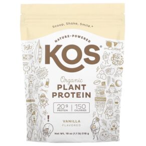 Thực phẩm chức năng KOS Organic Plant Protein Vanilla 1.1 lb (518 g) 850015510878