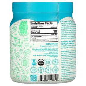 Thực phẩm bổ sung KOS Organic Spirulina Powder 13.5 oz (381.5 g) 850000503090