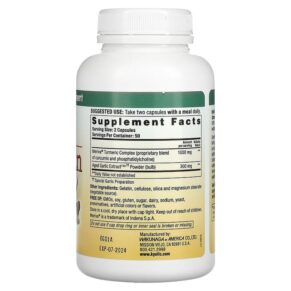 Kyolic Aged Garlic Extract Curcumin 100 Capsules 3 Thực phẩm bổ sung Kyolic Aged Garlic Extract Curcumin 100 Capsules 023542111416
