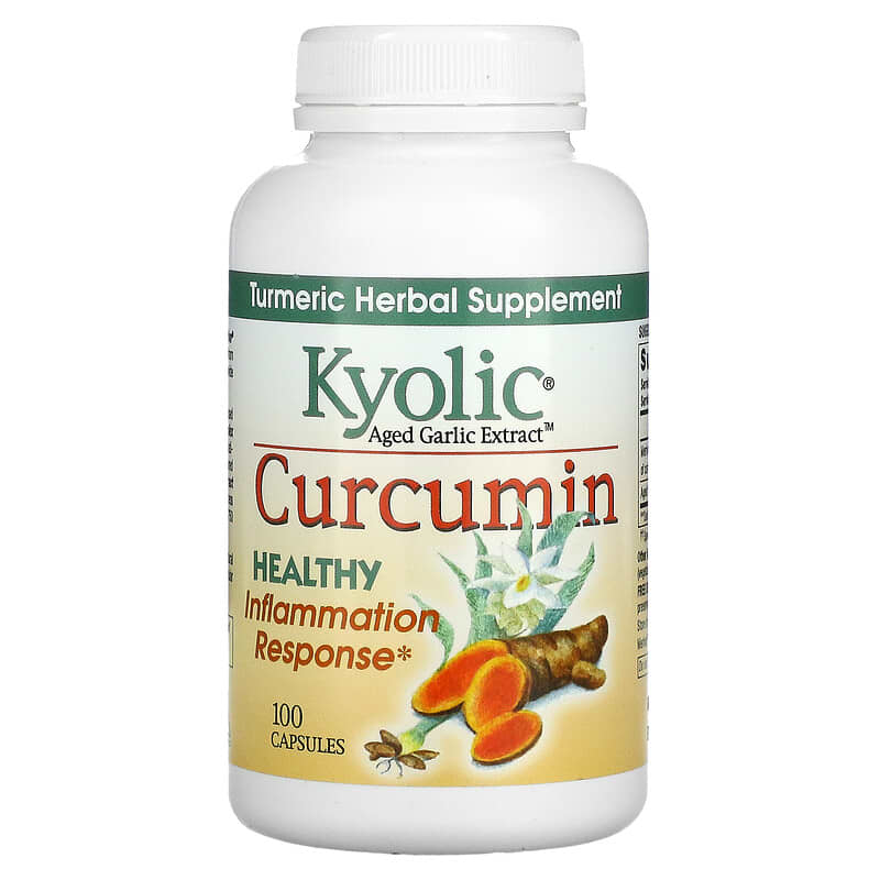 Kyolic Aged Garlic Extract Curcumin 100 Capsules 8 Thực phẩm chức năng Kyolic Aged Garlic Extract Curcumin 100 Capsules 023542111416