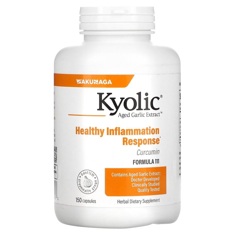 Kyolic Aged Garlic Extract Curcumin 150 Capsules 8 Thực phẩm chức năng Kyolic Aged Garlic Extract Curcumin 150 Capsules 023542111423