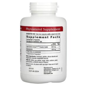 Thực phẩm bổ sung Kyolic Aged Garlic Extract Phytosterols Formula 107 240 Capsules 023542107433