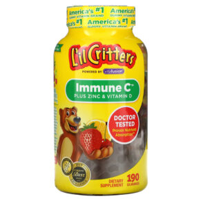Thực phẩm chức năng L'il Critters Immune C Plus Zinc & Vitamin D 190 Gummies 027917019451