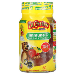 Thực phẩm chức năng L'il Critters Immune C Plus Zinc & Vitamin D Assorted Flavors 60 Gummies 027917006031