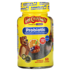 Thực phẩm chức năng L'il Critters Probiotic With Prebiotics Cherry Orange & Grape Flavor 1 Billion CFUs 60 Gummies 027917001197