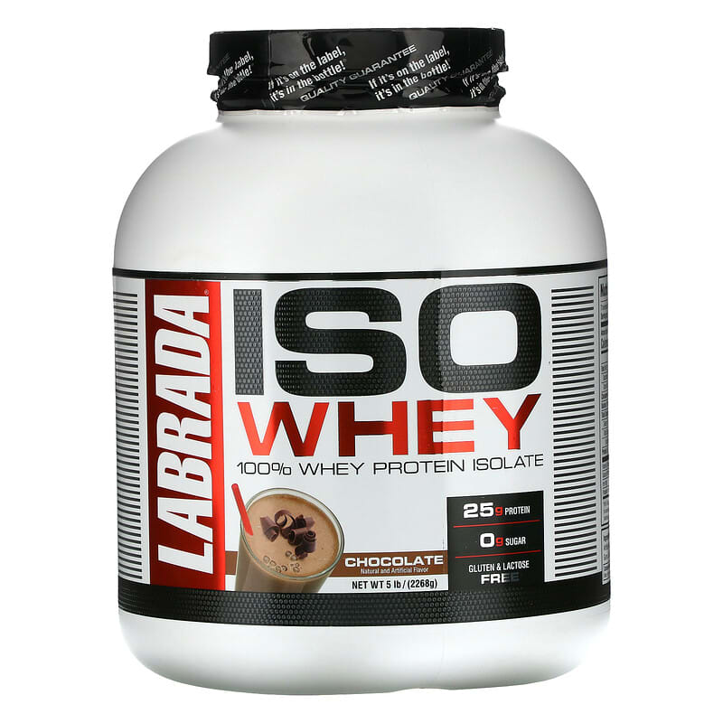 Labrada Nutrition ISO Whey 100% Whey Protein Isolate Chocolate 5 lb (2268 g) 8 Thực phẩm chức năng Labrada Nutrition ISO Whey 100% Whey Protein Isolate Chocolate 5 lb (2268 g) 710779112995