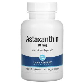 Thực phẩm chức năng Lake Avenue Nutrition Astaxanthin 10 mg 120 Veggie Softgels 898220015405