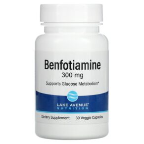 Thực phẩm chức năng Lake Avenue Nutrition Benfotiamine 300 mg 30 Veggie Capsules 898220020126