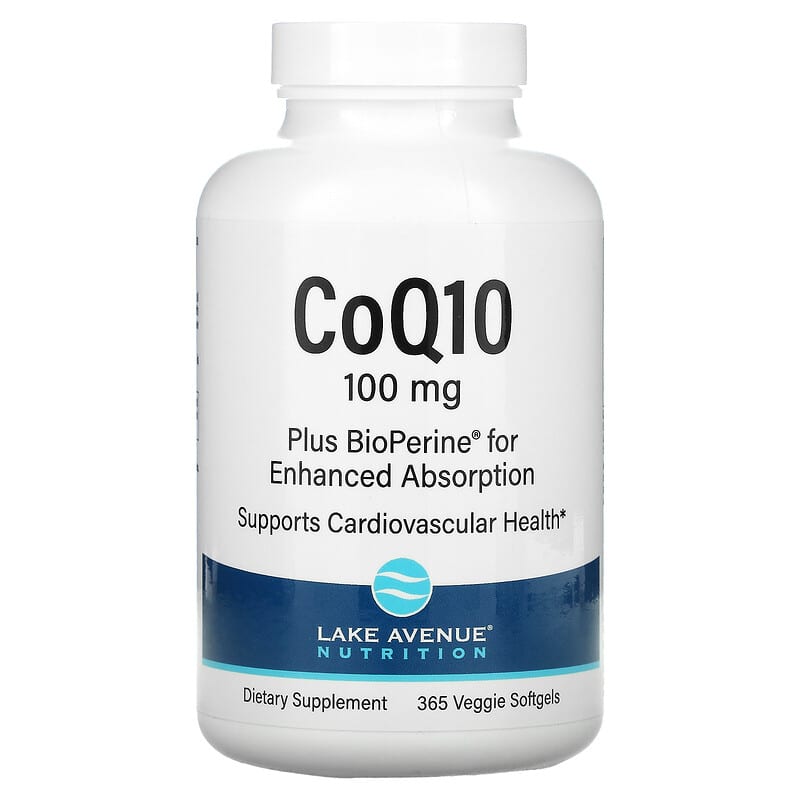 Lake Avenue Nutrition CoQ10 Plus Bioperine 100 mg 365 Veggie Softgels 8 Thực phẩm chức năng Lake Avenue Nutrition CoQ10 Plus Bioperine 100 mg 365 Veggie Softgels 898220017799