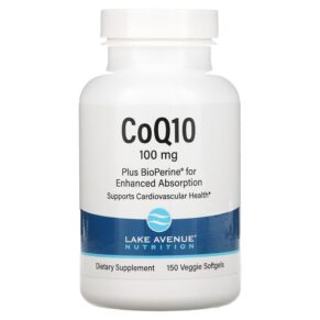 Thực phẩm chức năng Lake Avenue Nutrition CoQ10 with Bioperine 100 mg 150 Veggie Softgels 898220017805