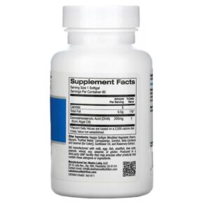 Thực phẩm bổ sung Lake Avenue Nutrition DHA from Marine Algae 200 mg 60 Veggie Softgels 898220014118