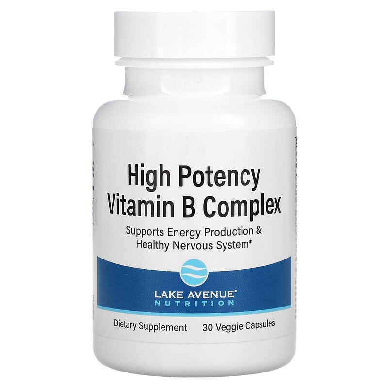Lake Avenue Nutrition High Potency Vitamin B Complex 30 Veggie Capsules 8 Thực phẩm chức năng Lake Avenue Nutrition High Potency Vitamin B Complex 30 Veggie Capsules 898220020898