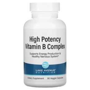 Thực phẩm chức năng Lake Avenue Nutrition High Potency Vitamin B Complex 90 Veggie Capsules 898220020904
