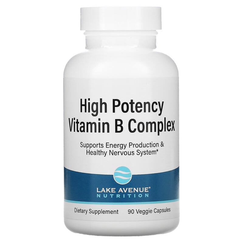 Lake Avenue Nutrition High Potency Vitamin B Complex 90 Veggie Capsules 8 Thực phẩm chức năng Lake Avenue Nutrition High Potency Vitamin B Complex 90 Veggie Capsules 898220020904
