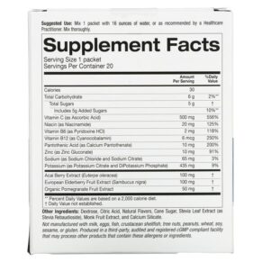 Thực phẩm bổ sung Lake Avenue Nutrition Immune Powder Drink Mix Orange 20 Packets 0.36 oz (10.3 g) Each 898220020966