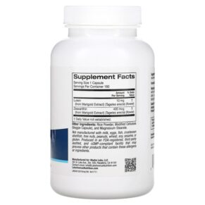 Lake Avenue Nutrition Lutein 10 mg 180 Veggie Capsules 3 Thực phẩm bổ sung Lake Avenue Nutrition Lutein 10 mg 180 Veggie Capsules 898220017119