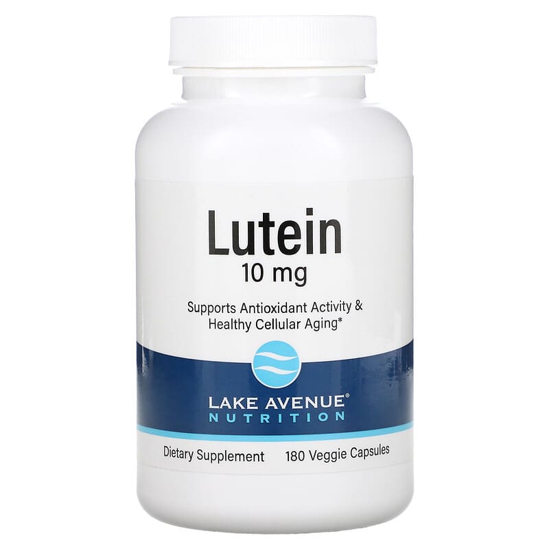 Lake Avenue Nutrition Lutein 10 mg 180 Veggie Capsules 8 Thực phẩm chức năng Lake Avenue Nutrition Lutein 10 mg 180 Veggie Capsules 898220017119