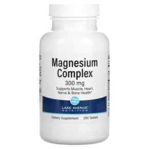 Thực phẩm chức năng Lake Avenue Nutrition Magnesium Complex 300 mg 250 Tablets 898220016600