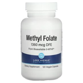 Thực phẩm chức năng Lake Avenue Nutrition Methyl Folate 1.360 mcg 120 Veggie Capsules 898220016778