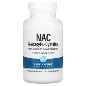 Thực phẩm chức năng Lake Avenue Nutrition N-Acetyl-L- Cysteine 600 mg 120 Veggie Capsules 898220016396