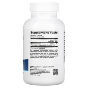 Thực phẩm bổ sung Lake Avenue Nutrition Nattokinase 2.000 FU 180 Veggie Capsules 898220016334