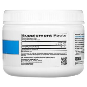 Thực phẩm bổ sung Lake Avenue Nutrition OptiMSM Flakes 7 oz (200 g) 898220016280