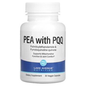 Thực phẩm chức năng Lake Avenue Nutrition PEA 300 mg + PQQ 10 mg 30 Veggie Capsules 898220015917