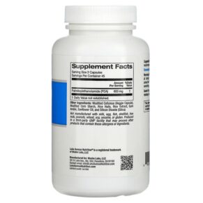 Thực phẩm bổ sung Lake Avenue Nutrition PEA (Palmitoylethanolamide) 90 Veggie Capsules 898220015955