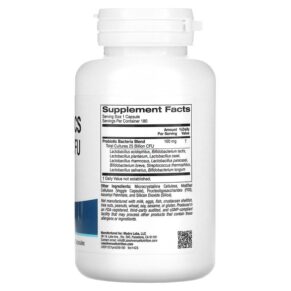 Thực phẩm bổ sung Lake Avenue Nutrition Probiotics 10 Strain Blend 25 Billion CFU 180 Veggie Capsules 898220014231