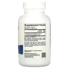 Thực phẩm bổ sung Lake Avenue Nutrition Serrapeptase Proteolytic Enzyme 120.000 SPUs 180 Veggie Capsules 898220015726