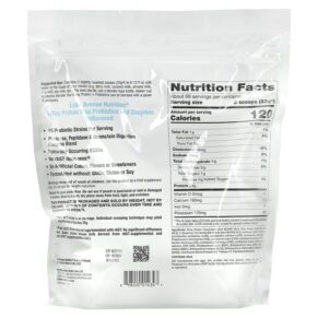 Thực phẩm bổ sung Lake Avenue Nutrition Whey Protein Plus Probiotics and Enzymes Unflavored 5 lb (2.27 kg) 898220014347