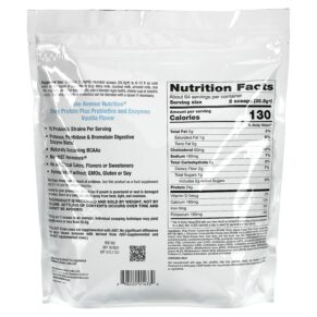 Thực phẩm bổ sung Lake Avenue Nutrition Whey Protein + Probiotics Vanilla Flavor 5 lb (2.27 kg) 898220014330