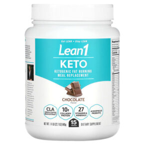 Thực phẩm chức năng Lean1 Keto Ketogenic Fat Burning Meal Replacement Chocolate 1.4 lb (645 g) 810033014567